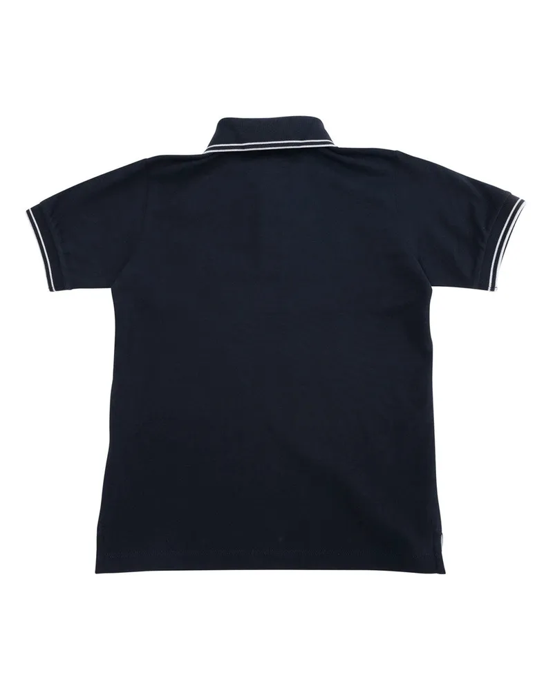 Stone Island Cotton Blend Polo Shirt — Navy Navy