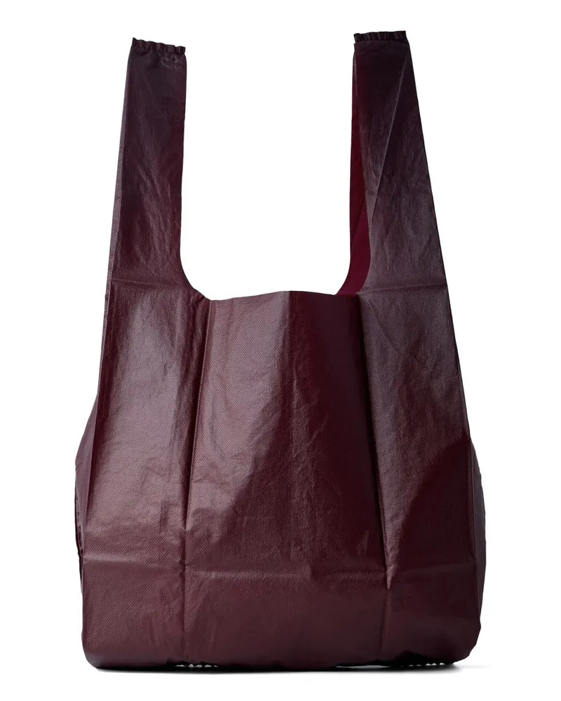 Our Legacy Unisex Grocery Shoulder Bag Red Polyurethane Red