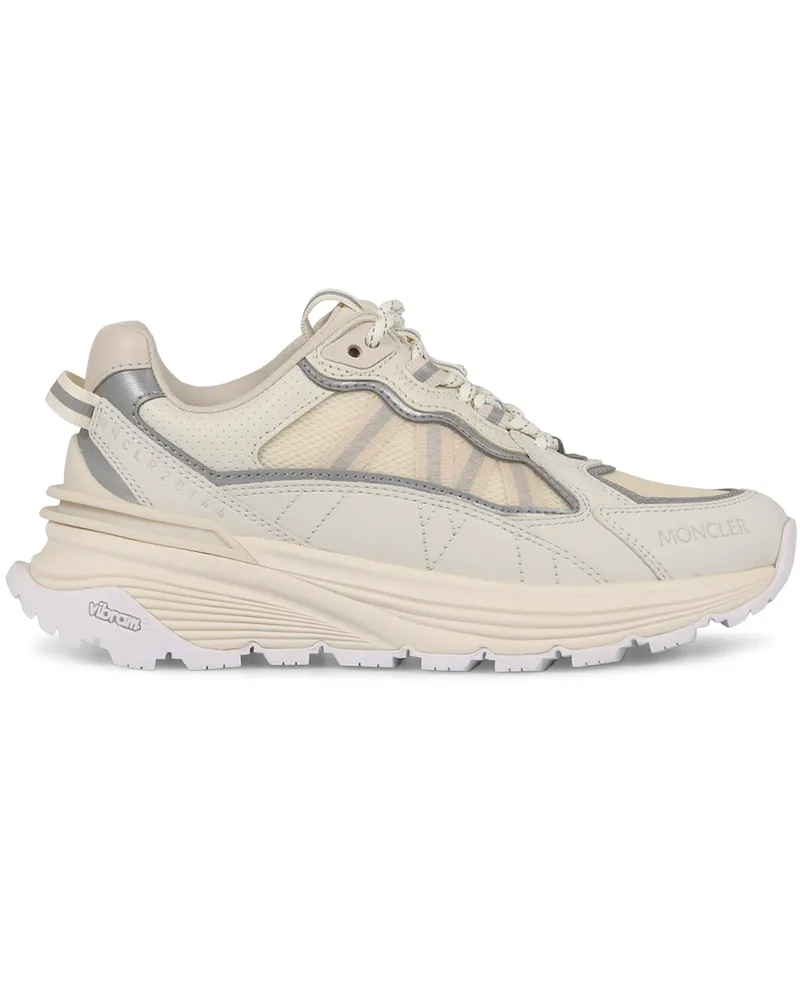 Moncler Women's Lite Low-Top Sneakers Panna Polyamide Trainers Beige
