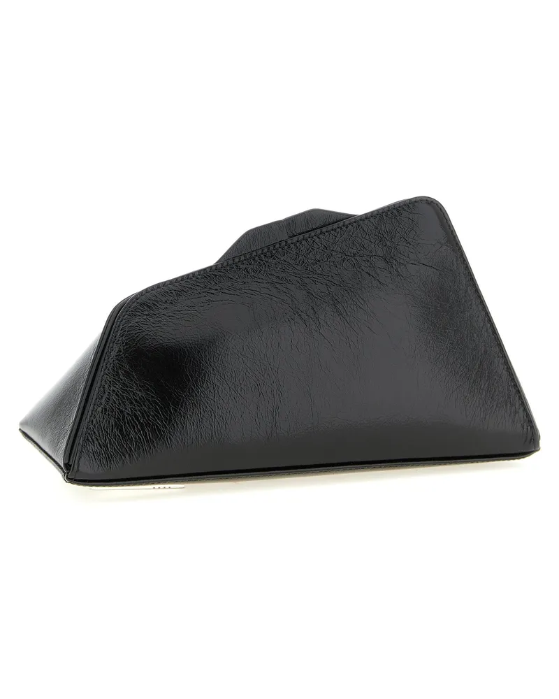 ATTICO Women's Clutch Black Calfskin Leather Black