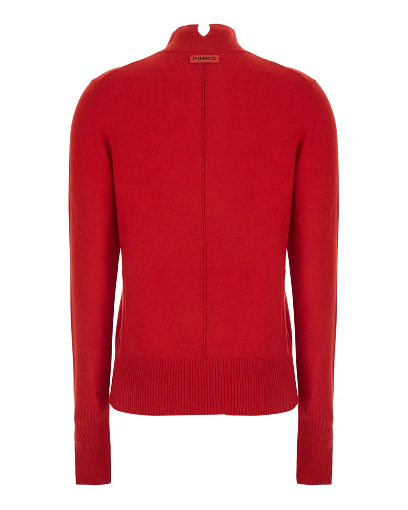 Pinko Wool and Cashmere Blend Sweater — Red Red