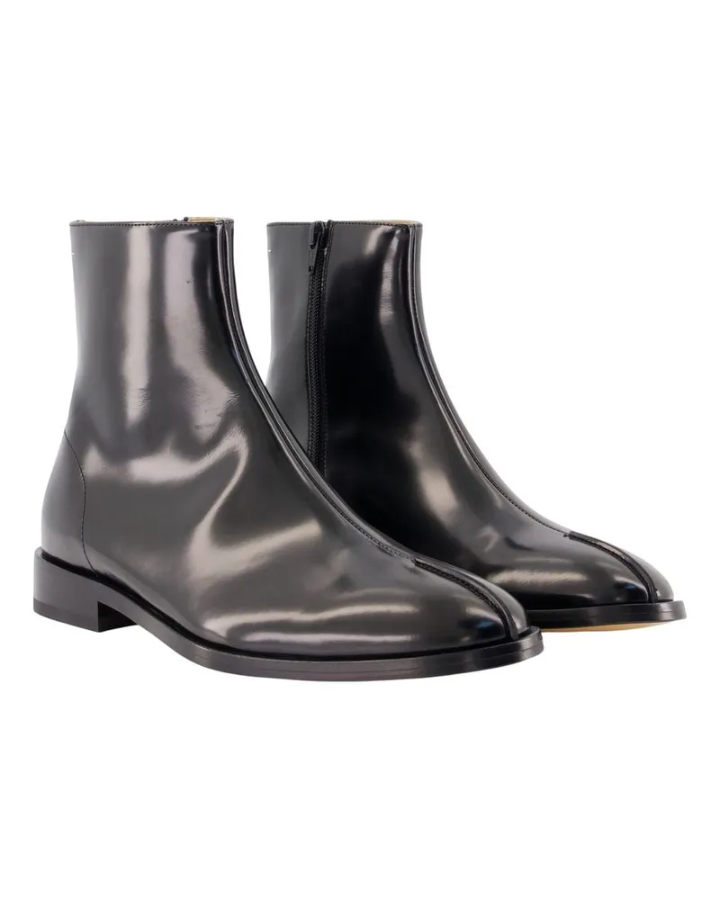 Maison Margiela Men's Ankle Boots -  Leather Black Calfskin Shoes Ankle-Boots Black