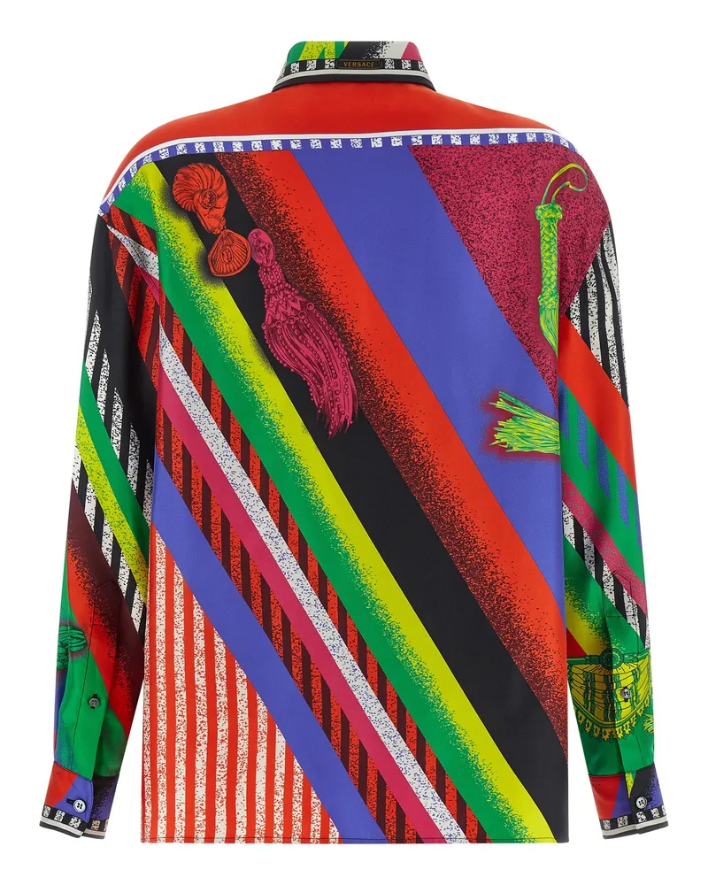 Versace Women's Multicolor Silk Blouse Multicolor
