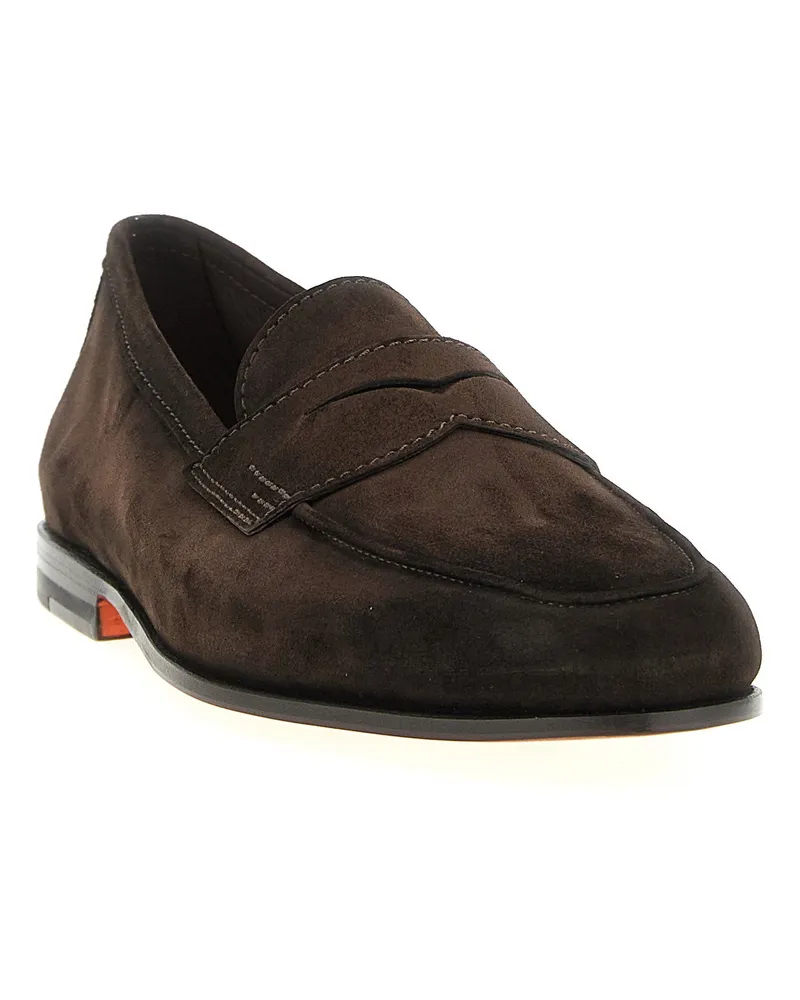 Santoni Carlos Loafer — Black Black