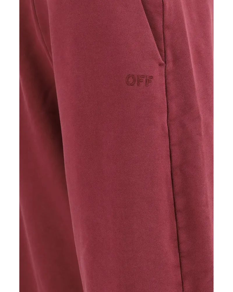 OFF-WHITE Balloon Cotton Trousers — Red Red