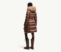Down Coat — Brown