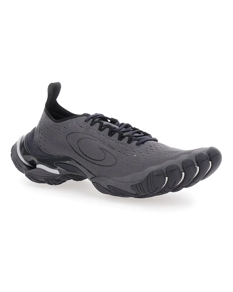 Balenciaga Men's Black Sneaker With Anatomical Five-Toe Shape Polyester Trainers Black