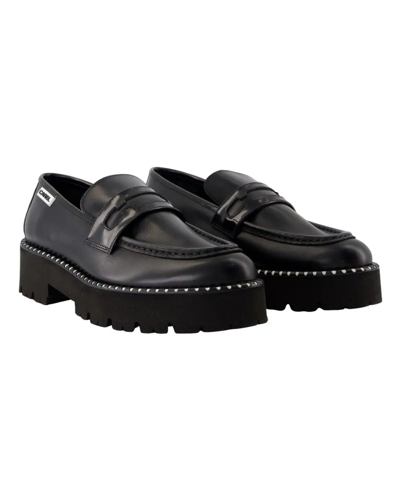 Carel Women's Marion Flat Shoes -  Leather Black Calfskin Flat-Shoes Black