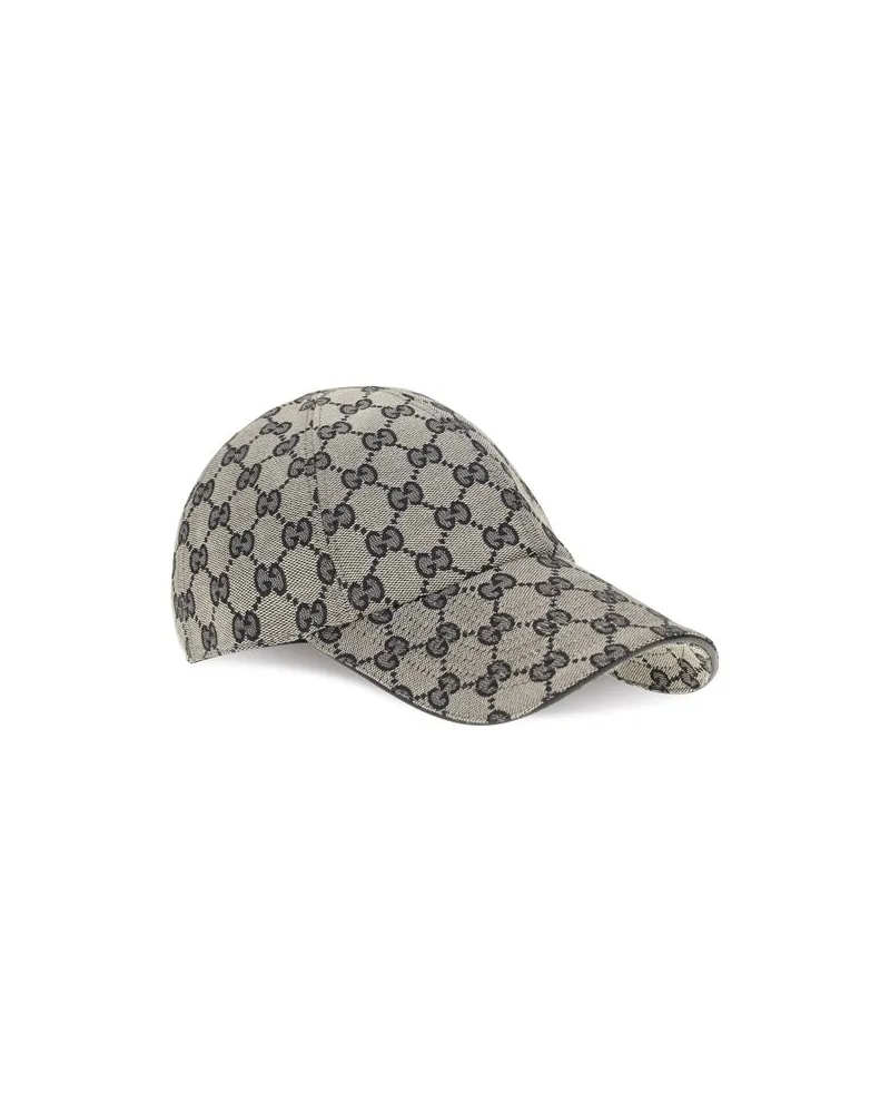 Gucci GU8757334HBKS4068BB GG Canvas Baseball Cap — Gray Gray