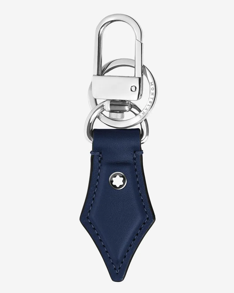 Montblanc Men's Keyring Pennino Navy Leather Wallets & Cardholders Navy