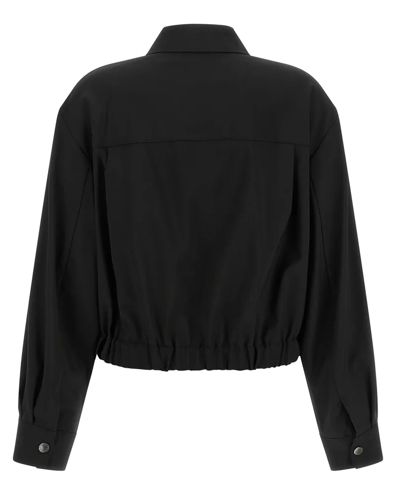 Max Mara Virgin Wool Jacket — Black Black