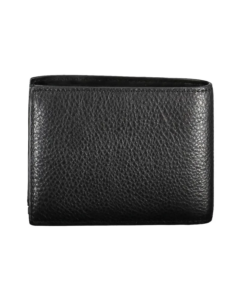 Calvin Klein Leather with RFID Blocking Wallet — Black Black