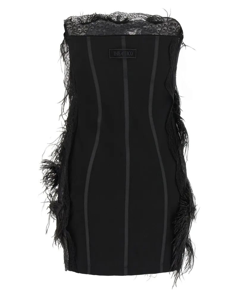 ATTICO Women's Black Polyamide Short Dress Black