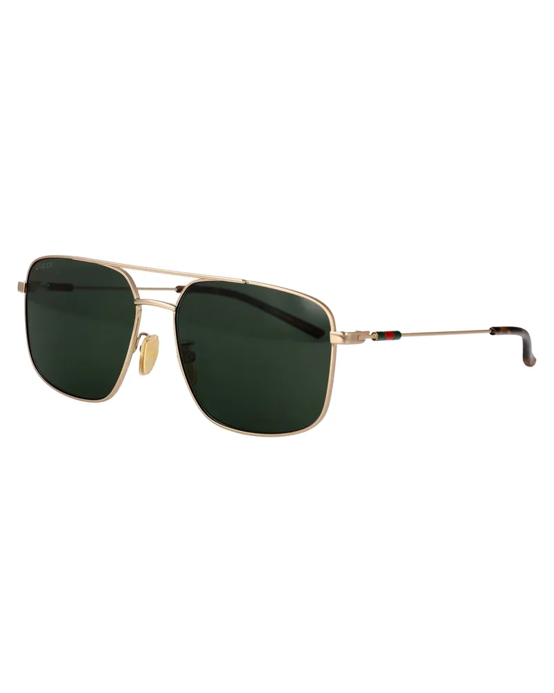 Gucci Men's Sunglasses Gg2096sa Gold Metal Frame Gold