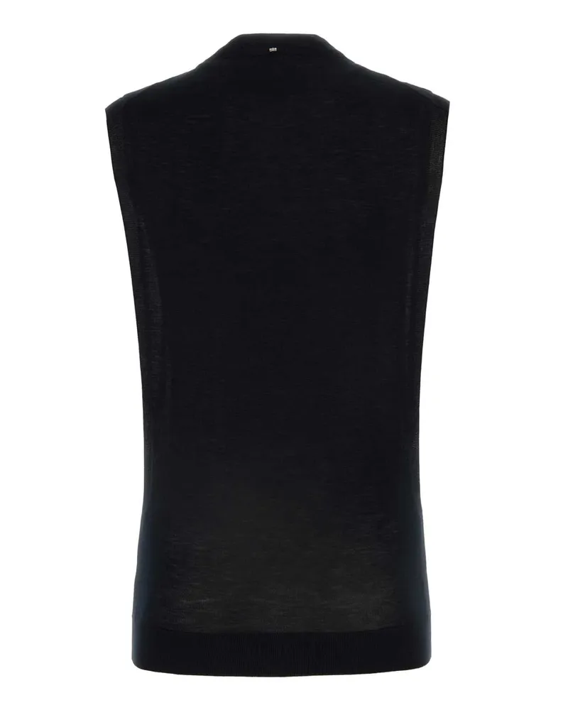 SPORTMAX Nero Exterior: Wool Silk Maglie Sweater Black