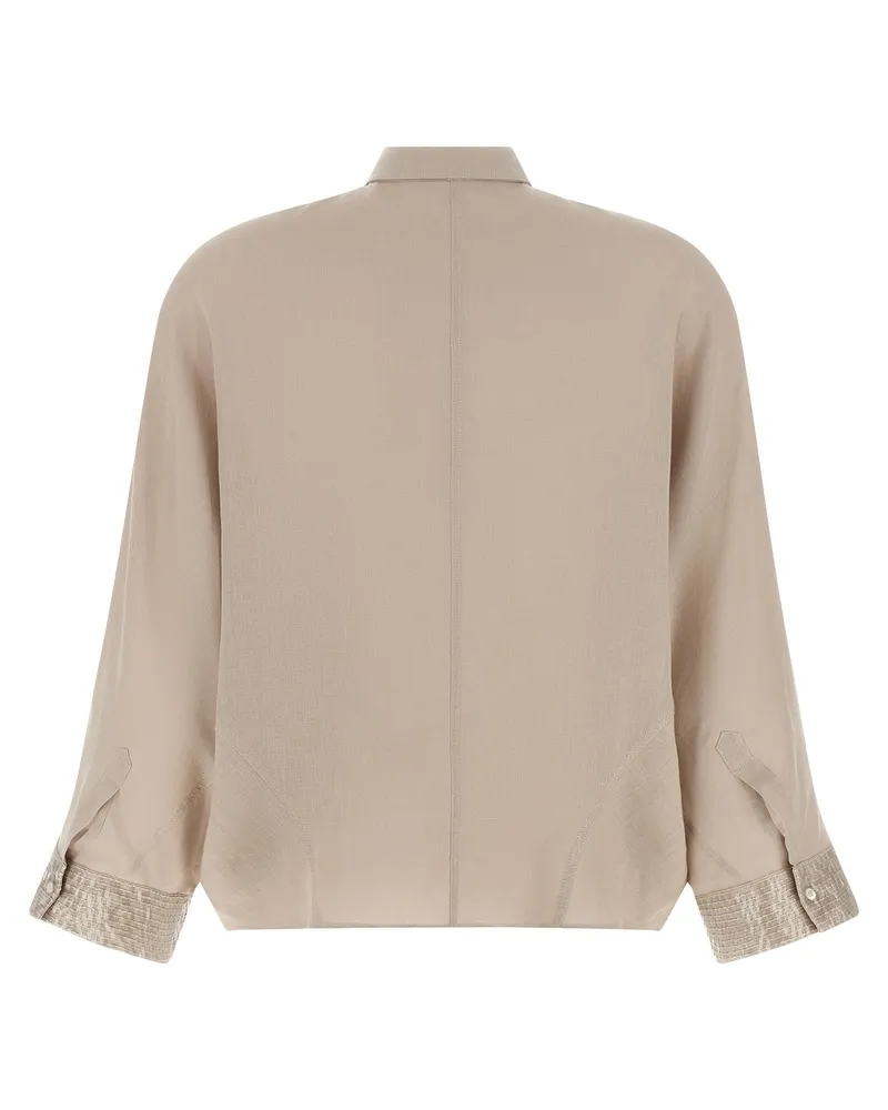 Brunello Cucinelli Women's Beige Linen Blouse Beige