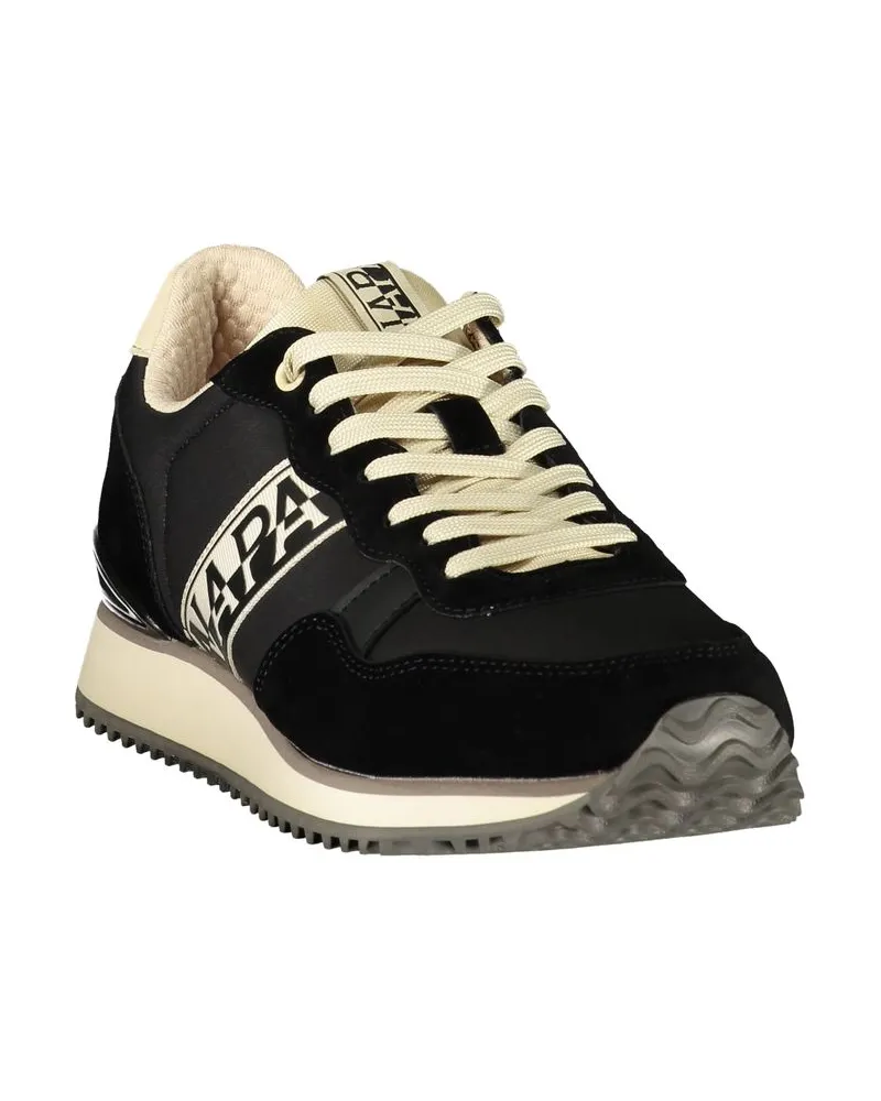 Napapijri Lace-Up Polyester Sneaker — Black Black