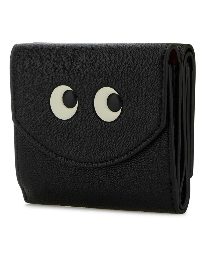 Anya Hindmarch Women's Black Leather Wallet Portafogli Black