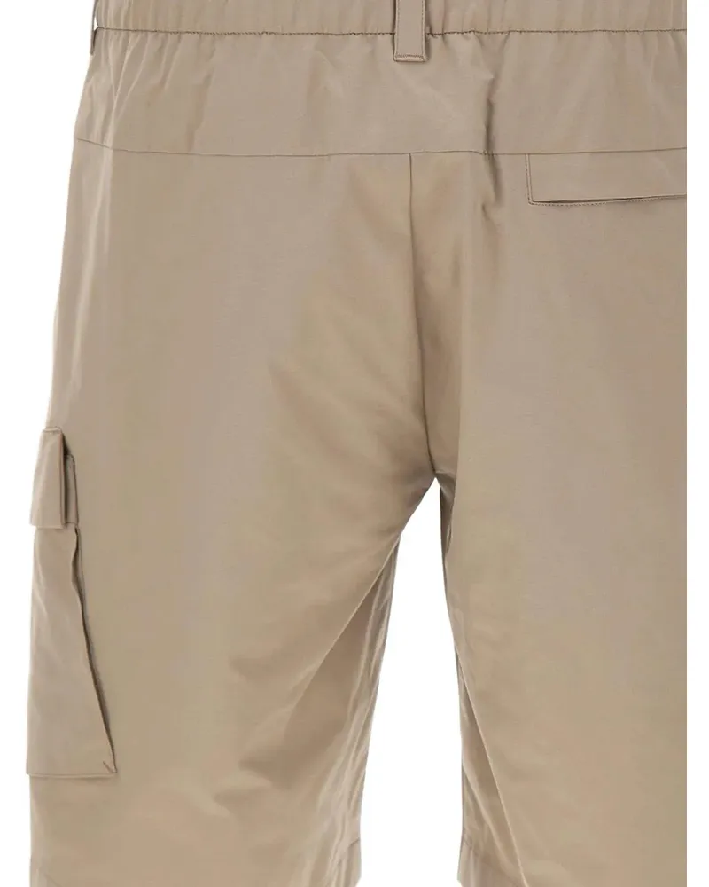Herno Men's Pleated Cargo Shorts Ss26 M Beige
