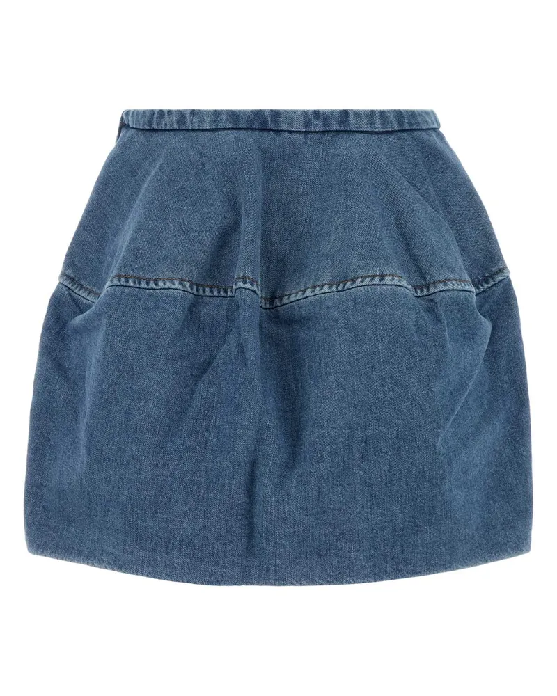 Loewe Denim Mini Skirt — Blue Blue