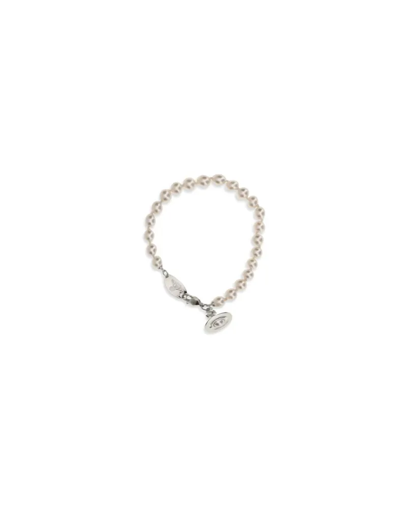 Vivienne Westwood Simonetta Pearl Bracelet — Beige Beige