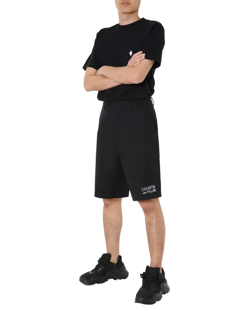 Marcelo Burlon | County of Milan Bermudas Bermuda Shorts — Black Black