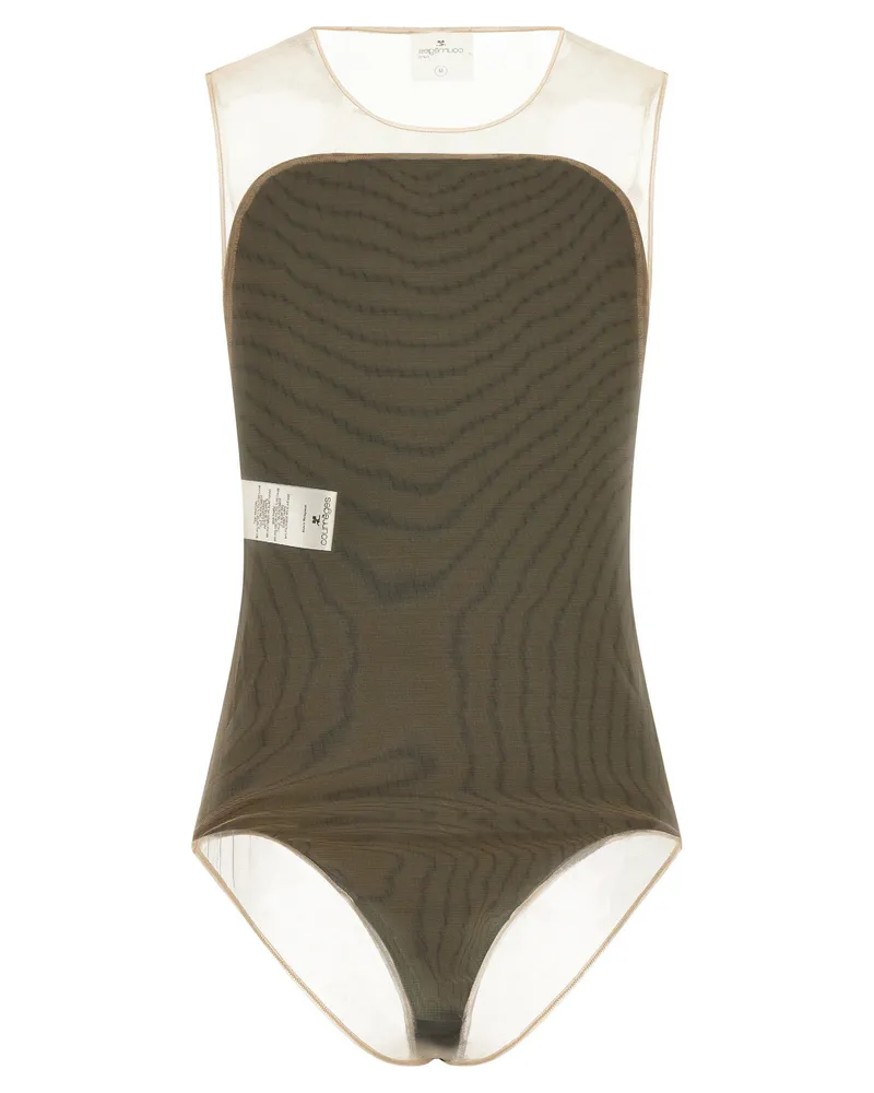Courrèges Bodysuit — Black Black