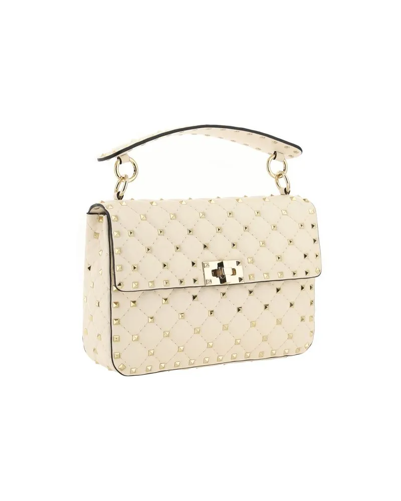 Valentino Garavani Women's Beige Lamb Ovis Aries Handbag Bag Beige