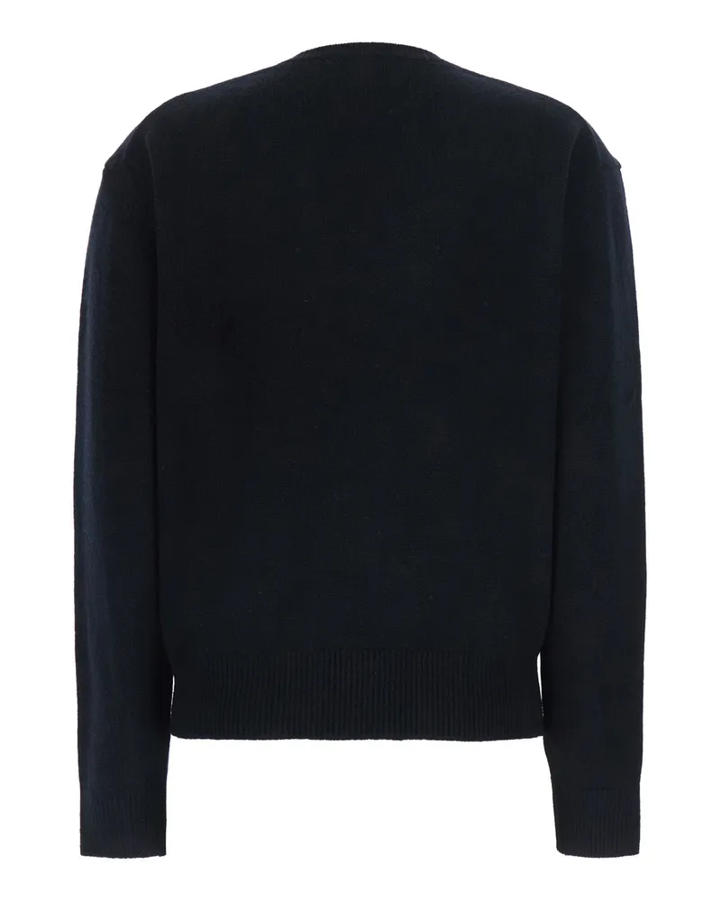 Dunst V-Neck Cashmere Wool Sweater — Black Black