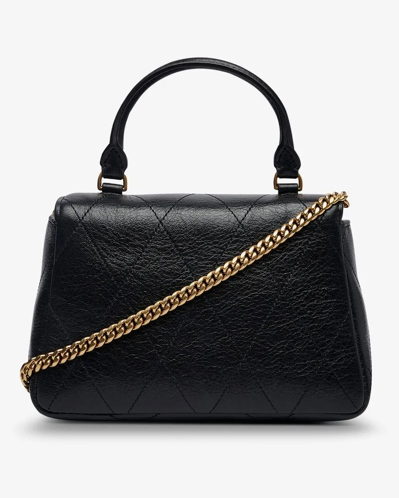 Tory Burch Women's Crossbody Bag Charlie Quilted Leather Black Shoulder Black