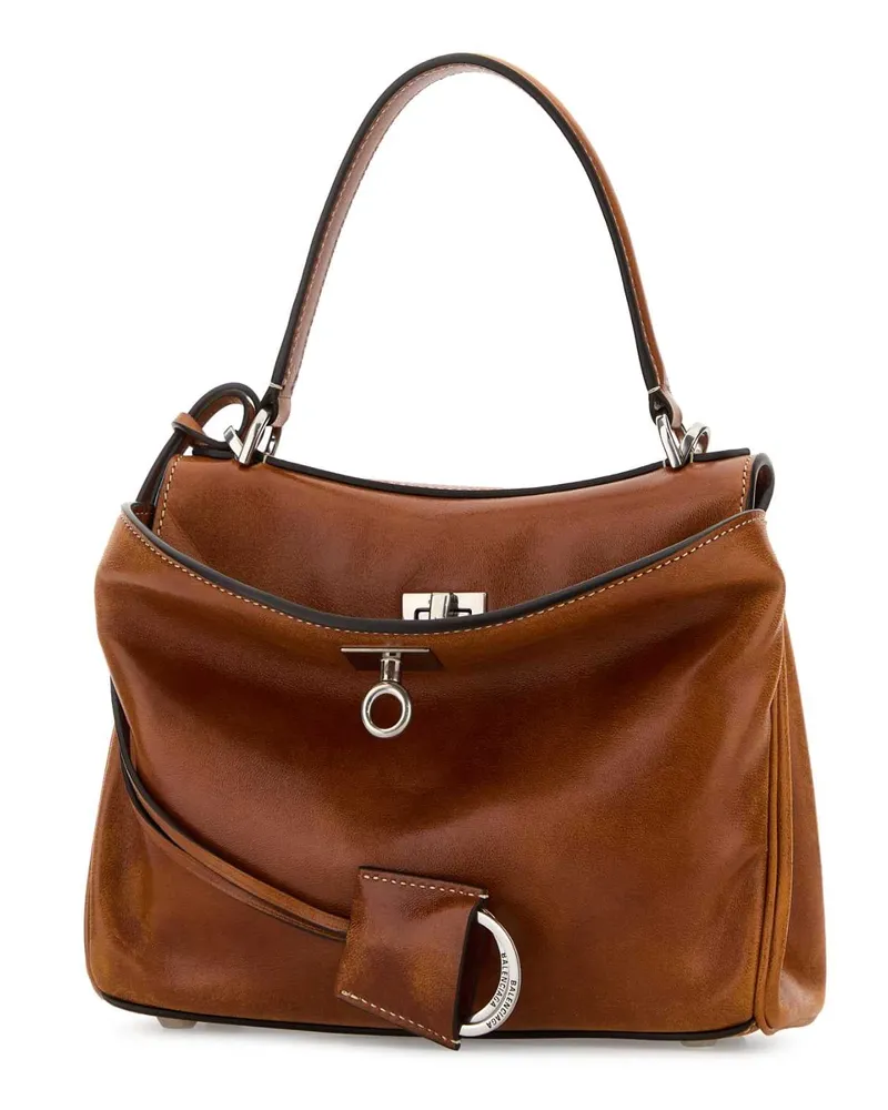 Balenciaga Handle Top Handle Bag — Brown Brown