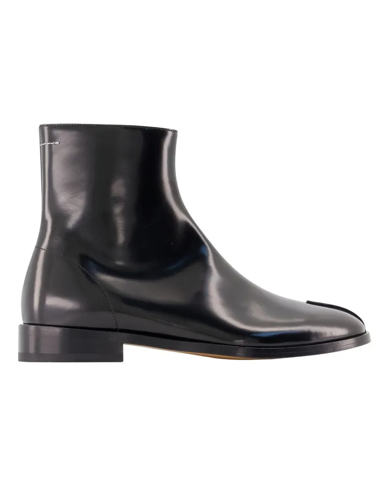 Maison Margiela Men's Ankle Boots -  Leather Black Calfskin Shoes Ankle-Boots Black