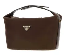 Women's Brown Re-Nylon Mini  Chã©rie Handbag Bruciato Borse A Mano Bag