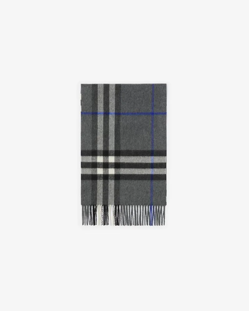 Burberry Tartan Check Scarf — Grey Grey