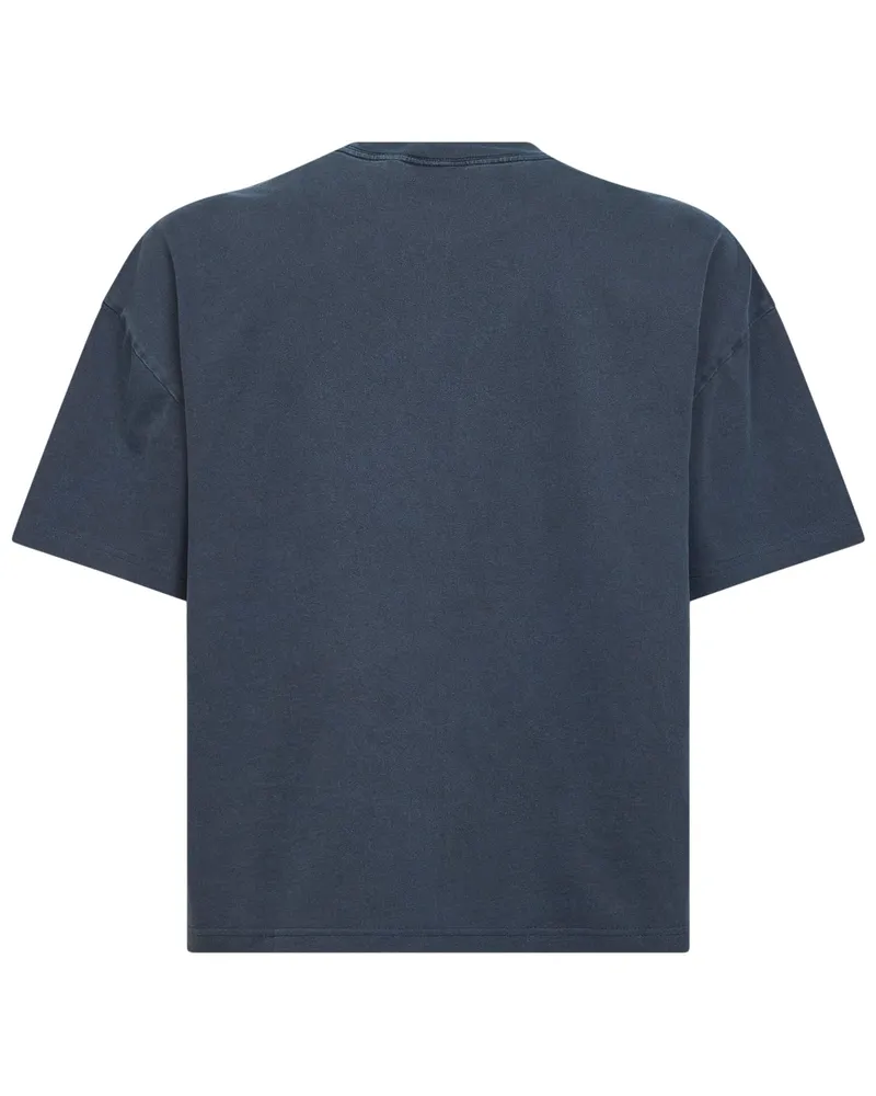 Carhartt WIP Men's T-Shirt Benton Blue Cotton T-Shirts And Polos Blue