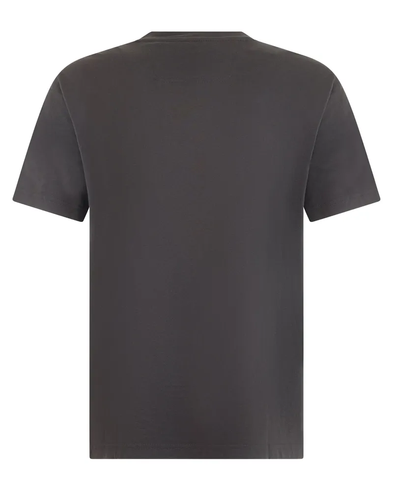 HUGO BOSS Men's Short-Sleeved Cotton T-Shirt Dark Grey T-Shirts And Polos Gray