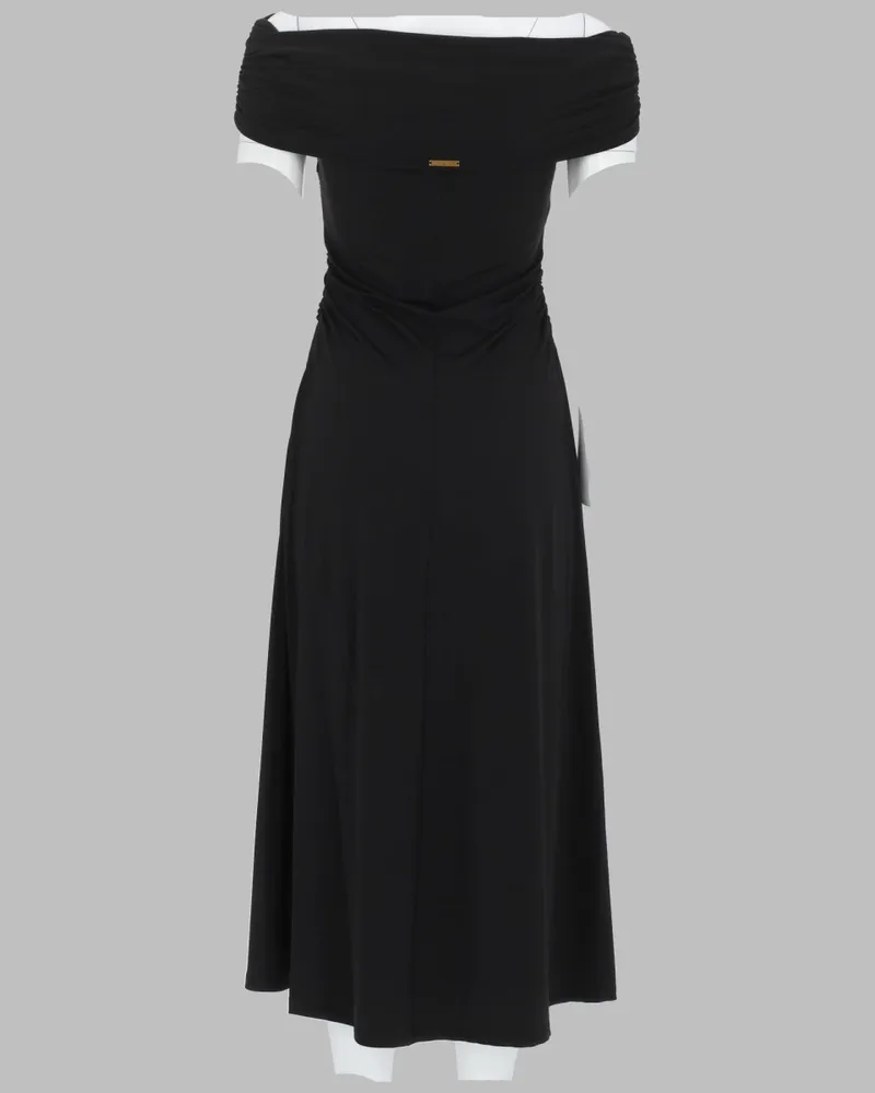 Michael Kors Knotted Draped Dress — Black Black