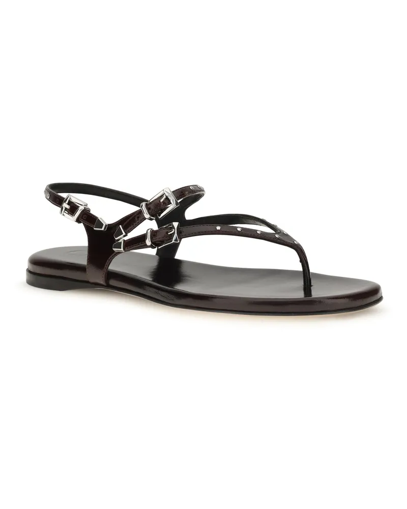 Chloé Women's Susanna Sandals Dark Ruby Black