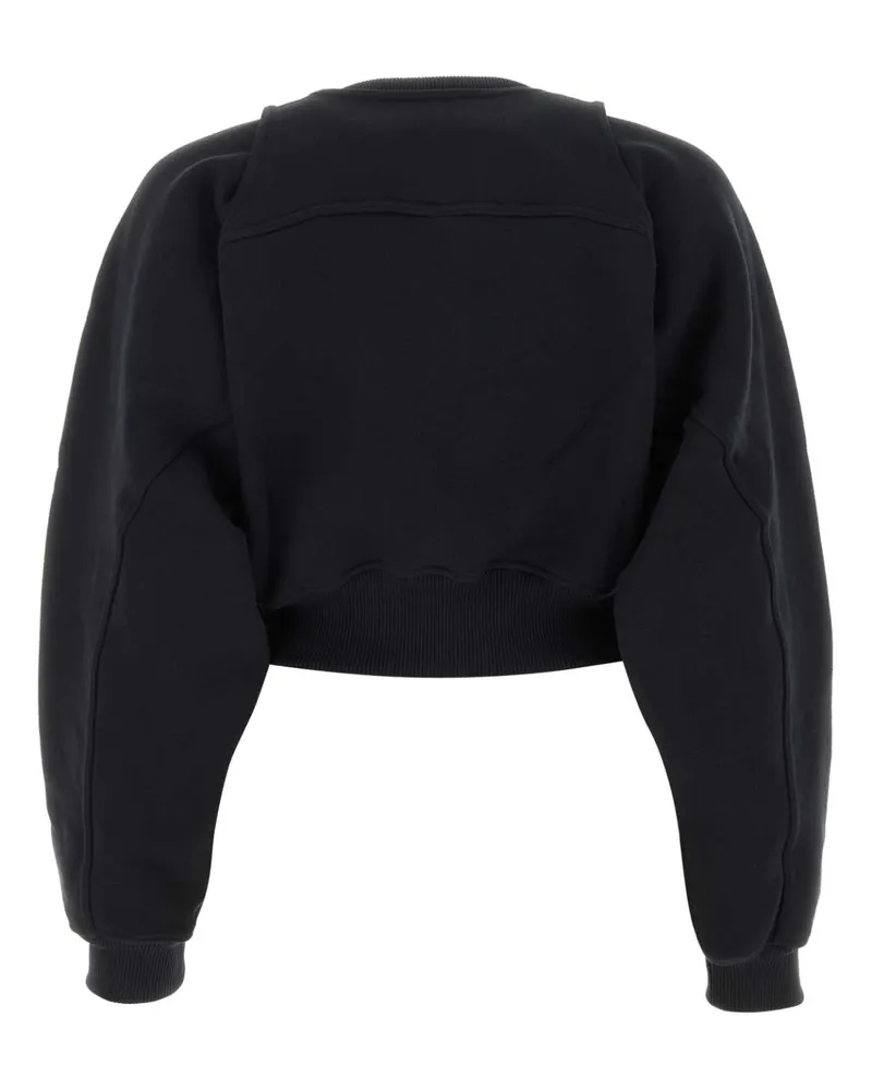 OFF-WHITE Owba071f23jer001 1001 Blackwhit Exterior: Cotton Felpe Sweater Black