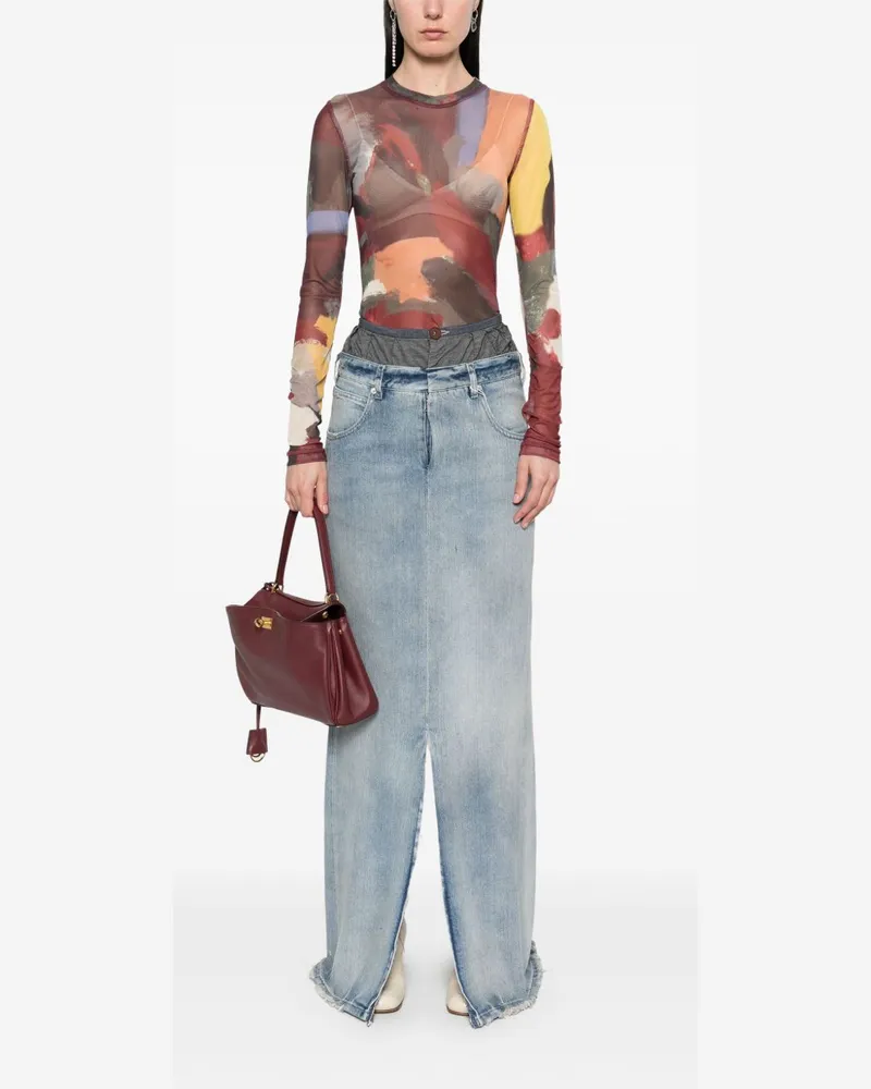 Maison Margiela Denim Maxi Maxi Skirt — Indigo Indigo