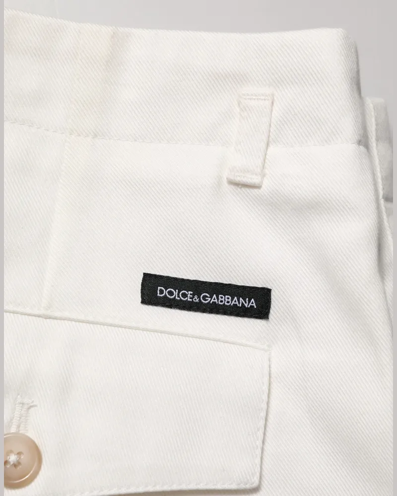 Dolce & Gabbana Cotton Bermuda Shorts — White White