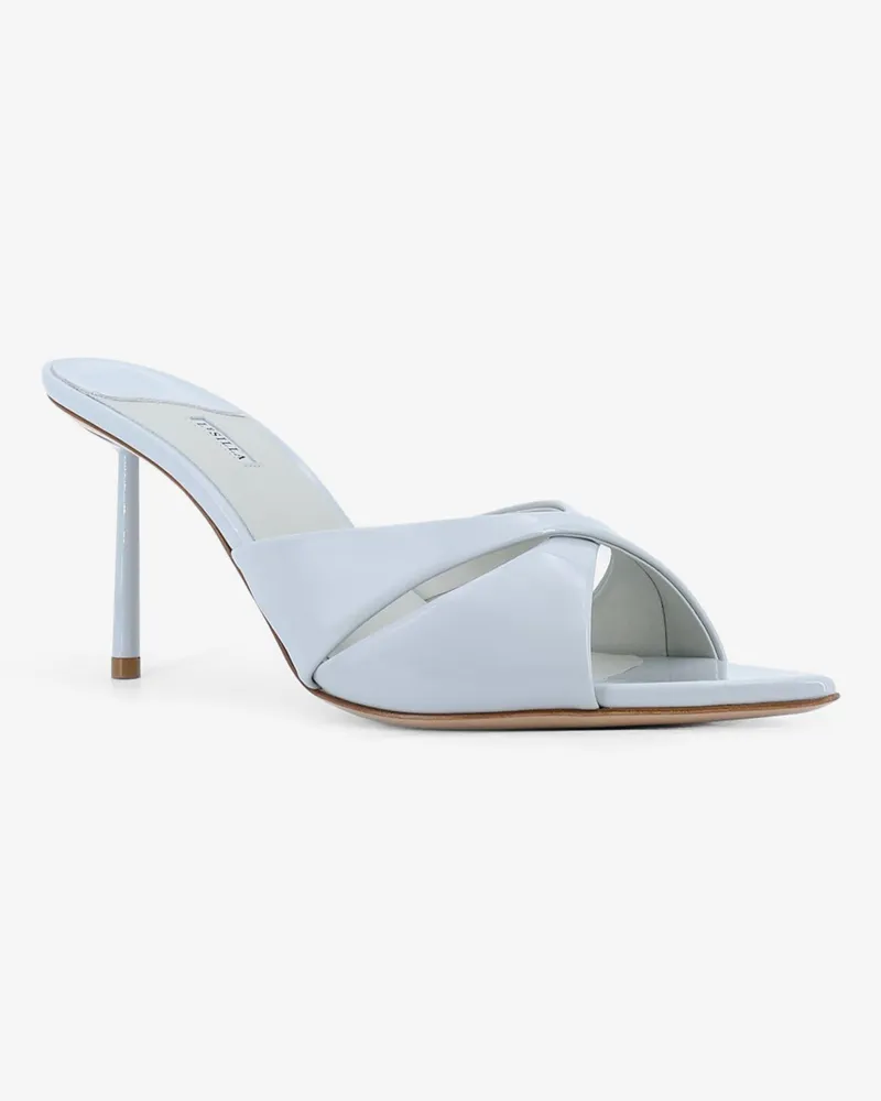 Le Silla Women's Shirley Patent Leather Sandals Grey Gray