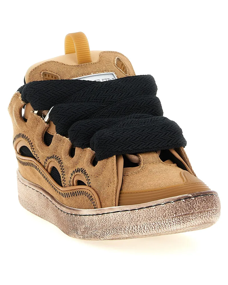 Lanvin Curb Sneaker — Tan Tan
