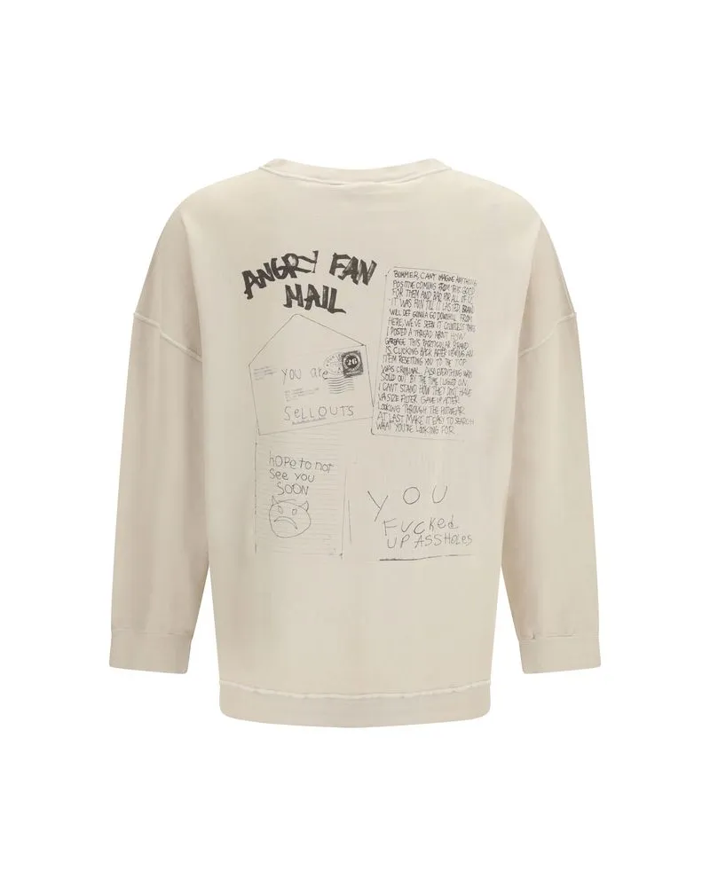 Our Legacy Men's Beige Cotton Sweatshirt Clothing Beige