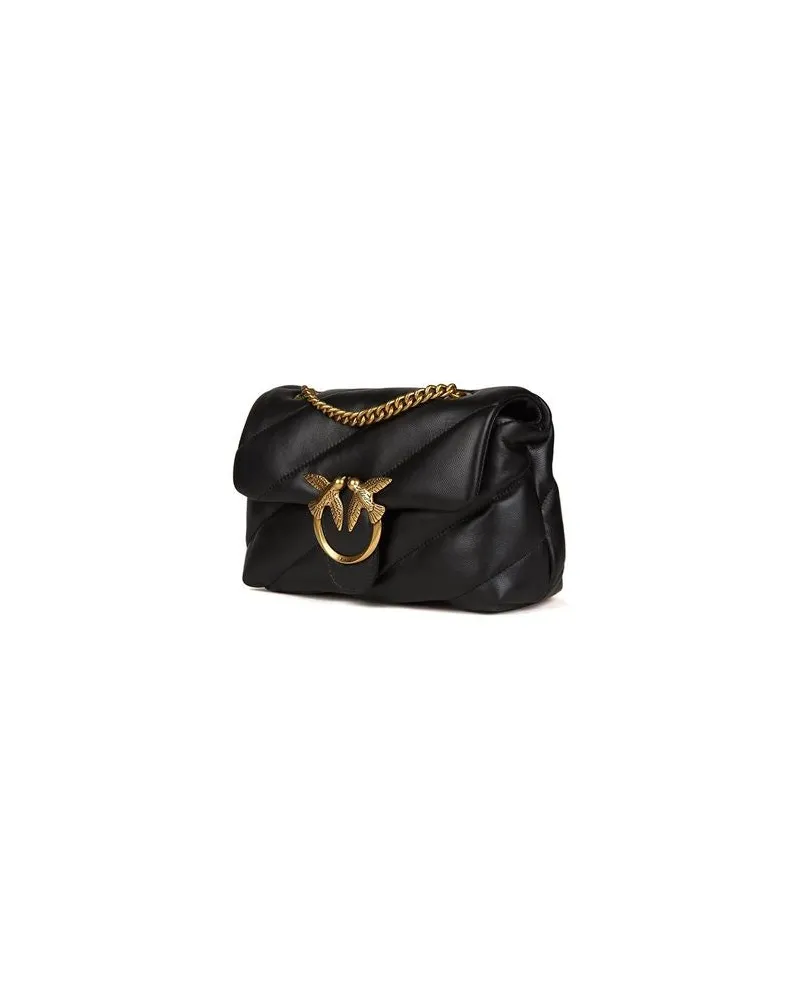 Pinko Women's Crossbody Bag Black Lamb Leather Crossbody-bags Black