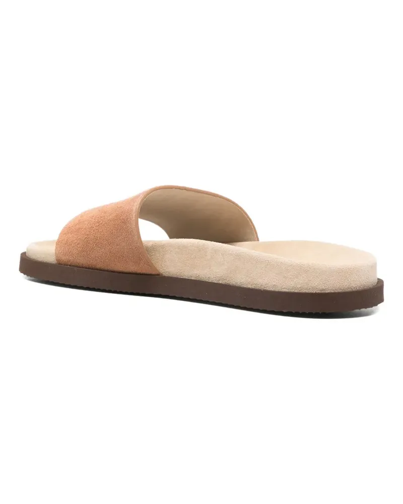 Brunello Cucinelli Men's Suede Sandals Ss26 M Tan