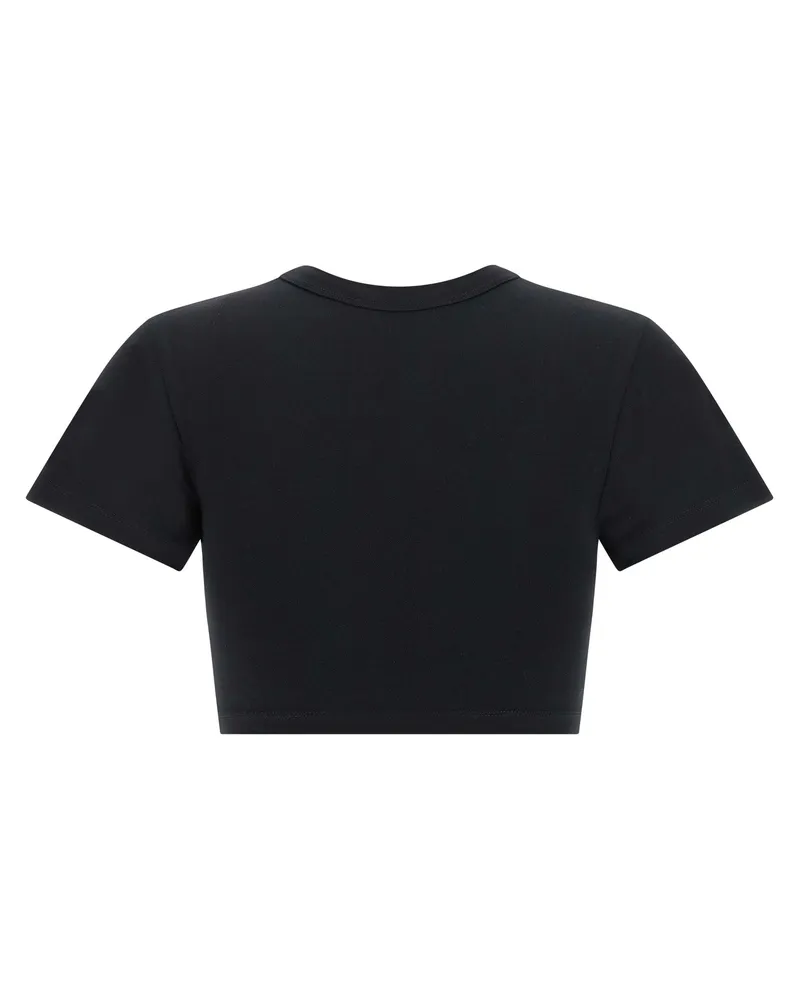 ATTICO Women's Black Cotton T-Shirt Black