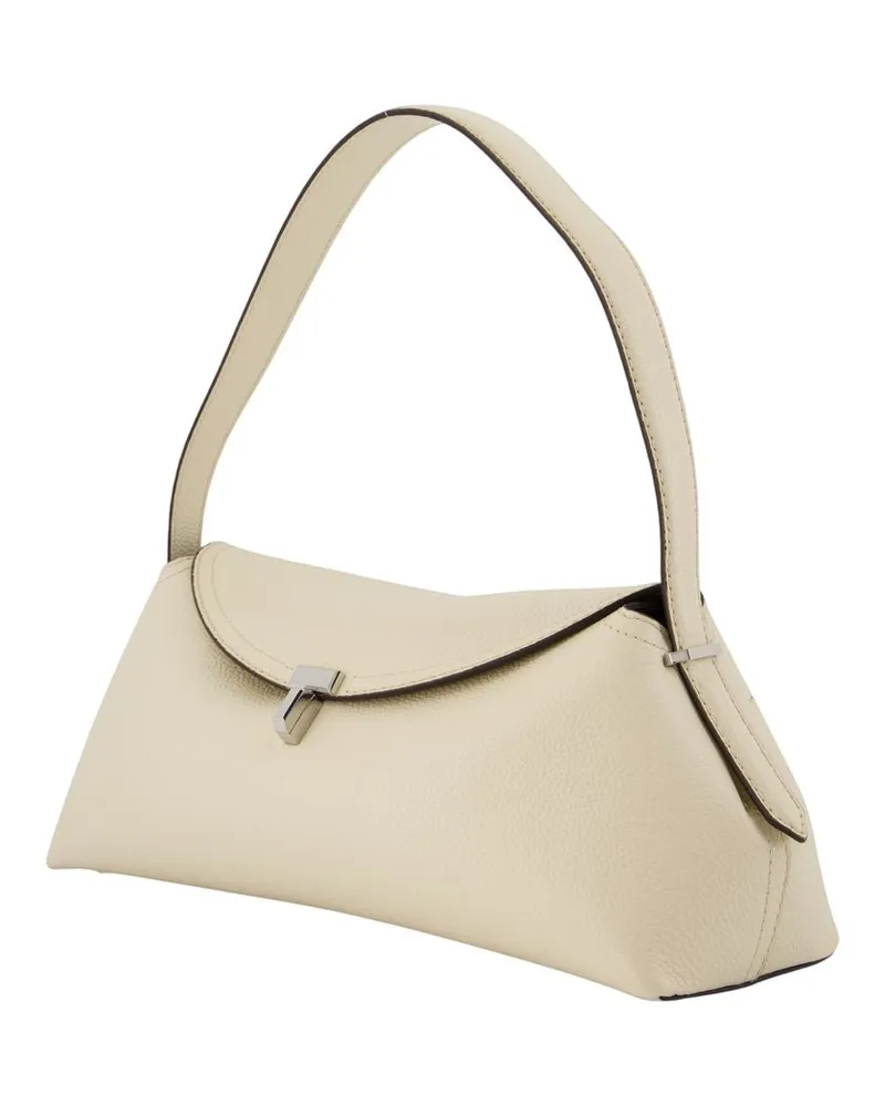 Totême Women's T-Lock Shoulder Bag -  Leather White Calfskin Shoulder-Hobo-Bags White