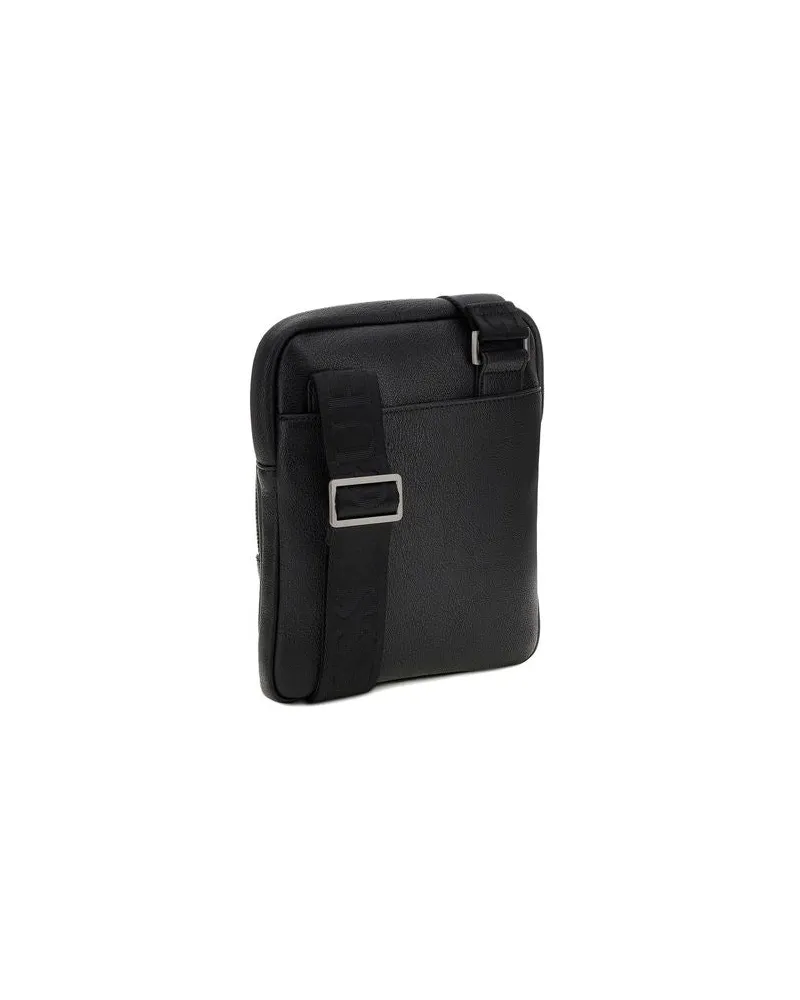 Guess Men's Crossbody Bag Black Polyurethane Crossbody-bags Black
