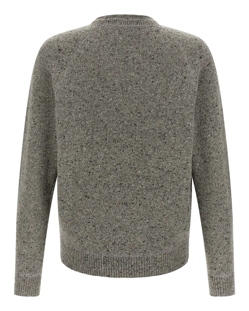 Dsquared2 Logo-Patch Knit Sweater — grey Grey